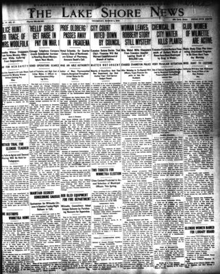 Lake Shore News (Wilmette, Illinois), 6 Mar 1913