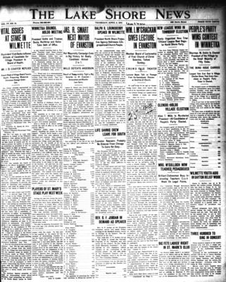 Lake Shore News (Wilmette, Illinois), 3 Apr 1913