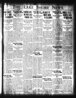 Lake Shore News (Wilmette, Illinois), 26 Jun 1913