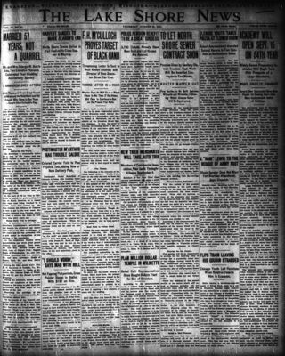 Lake Shore News (Wilmette, Illinois), 21 Aug 1913