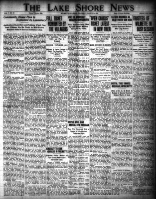 Lake Shore News (Wilmette, Illinois), 19 Mar 1914