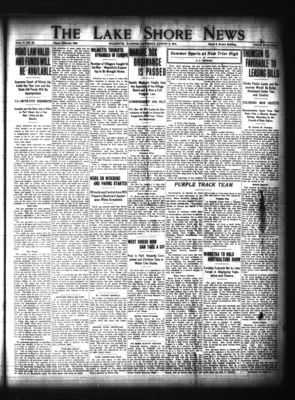 Lake Shore News (Wilmette, Illinois), 6 Aug 1914