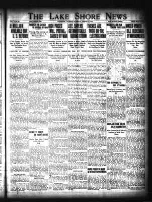 Lake Shore News (Wilmette, Illinois), 13 Aug 1914