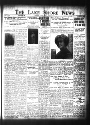 Lake Shore News (Wilmette, Illinois), 16 Oct 1914