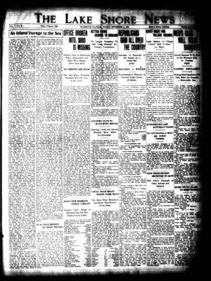 Lake Shore News (Wilmette, Illinois), 6 Nov 1914