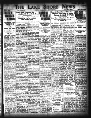 Lake Shore News (Wilmette, Illinois), 27 Nov 1914