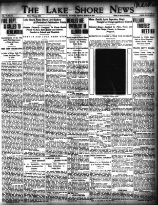 Lake Shore News (Wilmette, Illinois), 5 Mar 1915