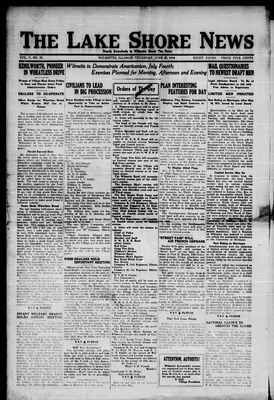 Lake Shore News (Wilmette, Illinois), 27 Jun 1918