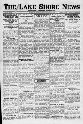 Lake Shore News (Wilmette, Illinois), 15 Oct 1920