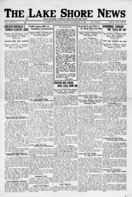 Lake Shore News (Wilmette, Illinois), 12 Nov 1920