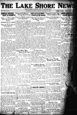 Lake Shore News (Wilmette, Illinois), 21 Jan 1921