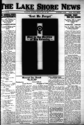 Lake Shore News (Wilmette, Illinois), 27 May 1921