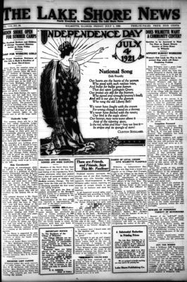 Lake Shore News (Wilmette, Illinois), 1 Jul 1921