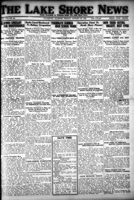 Lake Shore News (Wilmette, Illinois), 12 Aug 1921