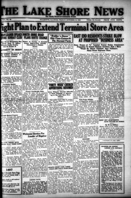 Lake Shore News (Wilmette, Illinois), 14 Oct 1921