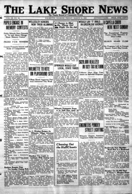 Lake Shore News (Wilmette, Illinois), 24 Mar 1922