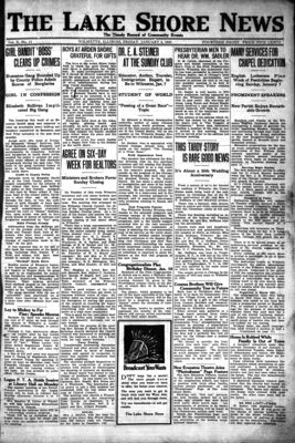 Lake Shore News (Wilmette, Illinois), 5 Jan 1923