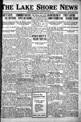 Lake Shore News (Wilmette, Illinois), 19 Jan 1923