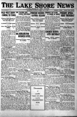 Lake Shore News (Wilmette, Illinois), 4 May 1923