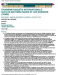 Troisième enquête internationale sur les mathématiques et les sciences (TEIMS) : population 3 : dernière année du secondaire (12e année de l'Ontario et CPO) : rapport de l'Ontario [1998]