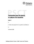 Partenaires pour les Sports, la Culture et le Tourisme : série 1 : critères de programme et guide de candidature [2000]