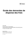 Guide des demandes de dispense des frais[ressource électronique] [2005]