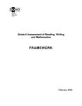 Grade 6 assessment of reading, writing and mathematics : framework [2005]