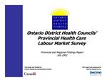 Ontario District Health Councils' provincial health care labour market survey : provincial and regional findings report [2002]