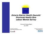 Ontario District Health Councils' provincial health care labour market survey : provincial findings report [2002]