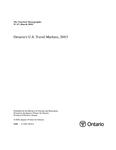 Ontario's U. S. travel markets, 2003 [2005]