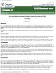 Vimy Lake Uplands Conservation Reserve (C1565) : fact sheet [2003]
