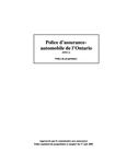 Police d'assurance-automobile de l'Ontario (FPO 1)[ressource électronique] : police du propriétaire [2005]