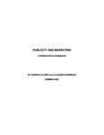 Publicity and marketing : a producer's handbook /by Gabrielle Free and Claudine Domingue [2001]