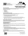 Workplace contact dermatitis : facts for workers in Ontario : fact sheet [2003]