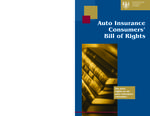 Auto insurance consumers' bill of rights [2006]