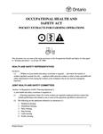Occupational Health and Safety Act : pocket extracts for farming operations [2006]