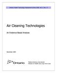 Air cleaning technologies : an evidence-based analysis [2005]