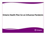 Ontario health plan for an infuenza pandemic [2006]