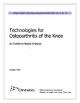 Technologies for osteoarthritis of the knee : an evidence-based analysis [2005]