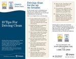 Ontario's drive clean : 10 tips for driving clean [2006]