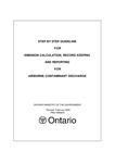 Step by step guideline for emission calculation, record keeping and reporting for airborne contaminant discharge [2006]