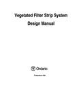 Vegetated filter strip system design manual /[editor, Robert P. Stone] [2006]