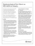 Epidemiological fact sheet on HIV/AIDS in Ontario [2006]