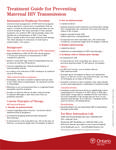 Treatment guide for preventing maternal HIV transmission [2006]