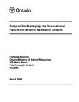 Proposal for managing the recreational fishery for Atlantic salmon in Ontario [2006]