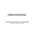 Developing an animal health strategy to support Ontario's agri-food industry [2006]