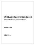 OHTAC recommendation : optimum methadone compliance testing [2006]