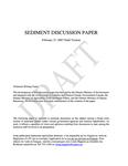 Sediment discussion paper : draft version [2007]