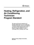 Heating, refrigeration, and air conditioning technician program standard [2007]