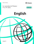 Le curriculum de l'Ontario, 9e et 10e année : English [2007]